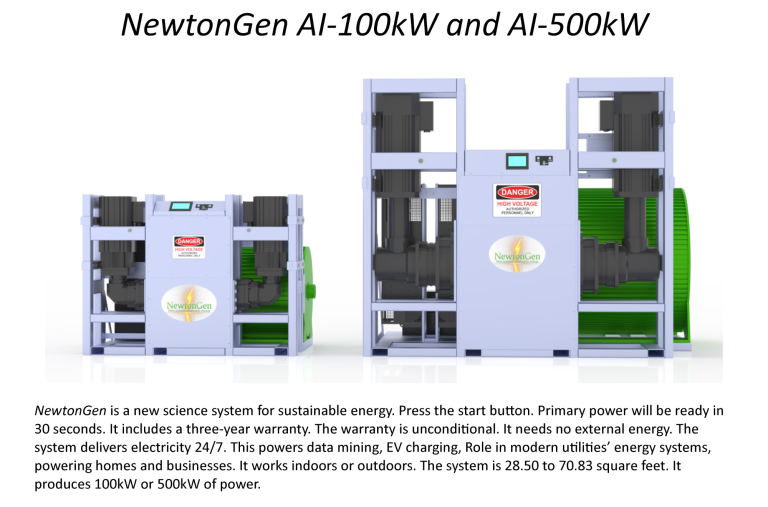 NewtonGen AI-100kW and AI-500kW cutsheet NewtonGen AI-100kW and AI-500kW cutsheet